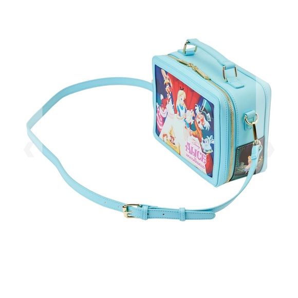 Loungefly Disney Alice in Wonderland Lunchbox Crossbody Bag NWT - Picture 3 of 5